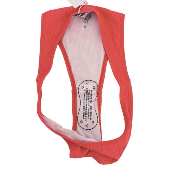 Sand & Bliss Swimwear Bikini Top & Bottom Size Medium Vermillion Orange - Picture 12 of 12